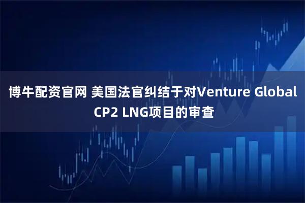 博牛配资官网 美国法官纠结于对Venture Global CP2 LNG项目的审查